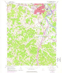South Parkersburg 1961 topographic map thumbnail