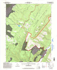 Spruce Knob 1995 topographic map thumbnail