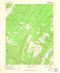 Spruce Knob 1970 topographic map thumbnail