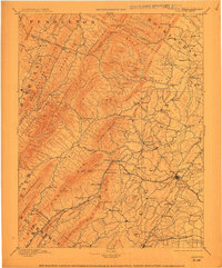 Staunton topographic map thumbnail