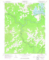 Summersville Dam 1969 topographic map thumbnail