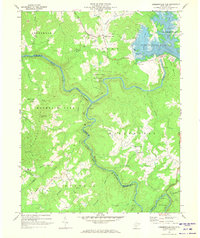 Summersville Dam 1969 topographic map thumbnail
