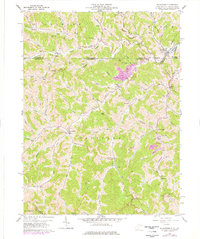 Wadestown 1958 topographic map thumbnail