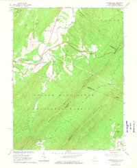 Wardensville 1965 topographic map thumbnail