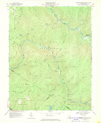 Webster Springs SW 1967 topographic map thumbnail