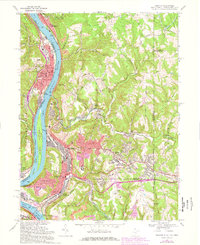 Weirton 1968 topographic map thumbnail