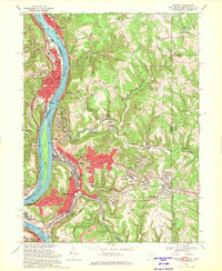 Weirton 1968 topographic map thumbnail