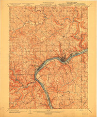 Wellsville 1904 topographic map thumbnail