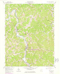 West Hamlin 1957 topographic map thumbnail