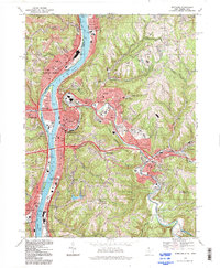 Wheeling 1994 topographic map thumbnail