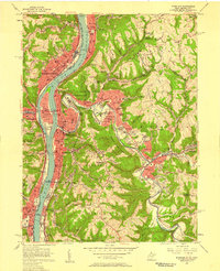 Wheeling 1956 topographic map thumbnail