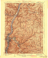 Wheeling 1942 topographic map thumbnail
