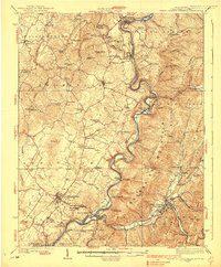 White Sulphur Springs 1939 topographic map thumbnail