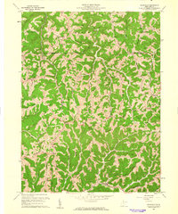 Wileyville 1960 topographic map thumbnail