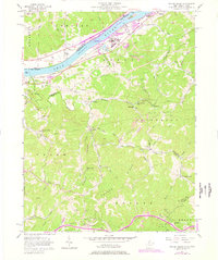 Willow Island 1957 topographic map thumbnail