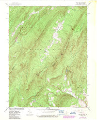 Wolf Gap 1966 topographic map thumbnail