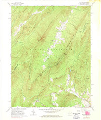 Wolf Gap 1966 topographic map thumbnail
