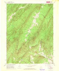 Wolf Gap 1966 topographic map thumbnail