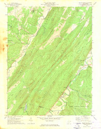 Yellow Spring 1970 topographic map thumbnail