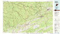 Bluefield 1981 topographic map thumbnail