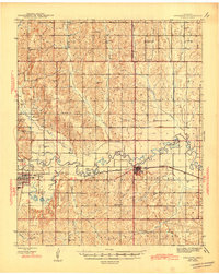 Anadarko 1945 topographic map thumbnail