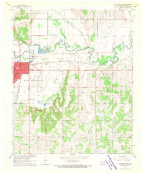 Anadarko East 1968 topographic map thumbnail