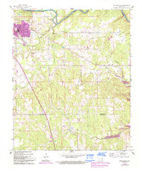 Antlers East 1961 topographic map thumbnail