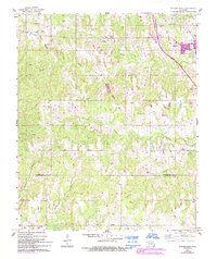Antlers West 1961 topographic map thumbnail