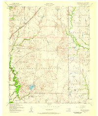 Arbuckle Hill 1956 topographic map thumbnail