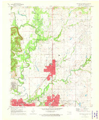 Bartlesville North 1971 topographic map thumbnail