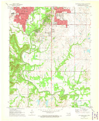 Bartlesville South 1971 topographic map preview