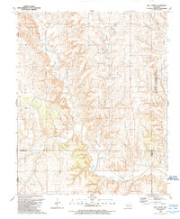 Bull Creek 1989 topographic map thumbnail