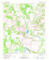 Burneyville 1968 topographic map thumbnail