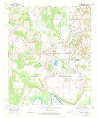 Burneyville 1968 topographic map thumbnail