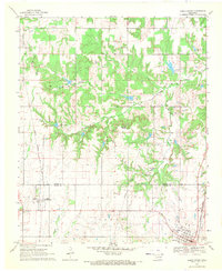 Caddo North 1969 topographic map preview