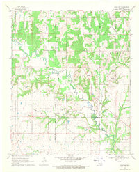 Caddo NW 1968 topographic map thumbnail