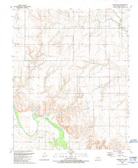 Carter East 1989 topographic map thumbnail