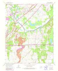 Catoosa 1963 topographic map thumbnail