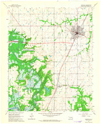 Checotah 1963 topographic map thumbnail