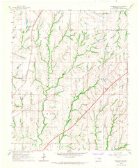 Chickasha NE 1966 topographic map thumbnail