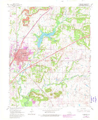 Claremore 1963 topographic map thumbnail