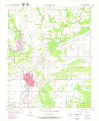 Coalgate 1957 topographic map thumbnail