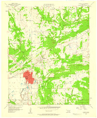 Coalgate 1957 topographic map thumbnail