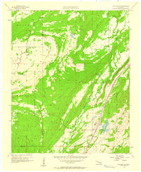 Coalgate SE 1957 topographic map thumbnail