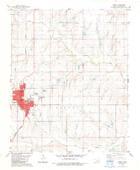 Cordell 1983 topographic map thumbnail