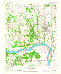 Coweta 1963 topographic map thumbnail