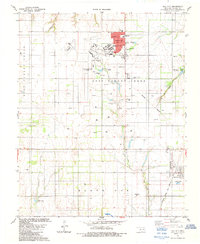 Dill City 1983 topographic map thumbnail