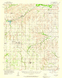 Dill City 1957 topographic map thumbnail
