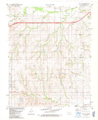 Dill City NE 1983 topographic map thumbnail