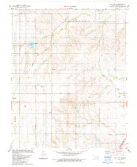 Dill City SE 1983 topographic map thumbnail